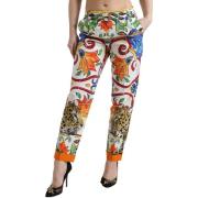 Broek D&amp;G Majolica Print taps toelopende broek