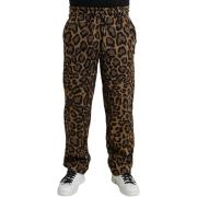 Broek D&amp;G Casual broek met luipaardprint