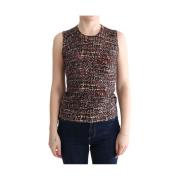 Overhemd D&amp;G mouwloze tanktop met abstracte print voor dames