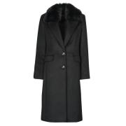 Mantel Guess NANCY FIT COAT FAUX FUR COLLAR