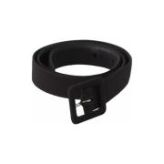 Riem D&amp;G zwarte suede riem met vierkante gesp