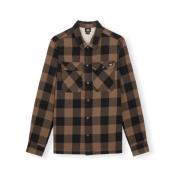 Overhemd Lange Mouw Dickies Lined Sacramento Sherpa Shirt - Mushroom