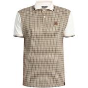 Polo Shirt Korte Mouw Trojan Poloshirt met pied-de-poule-paneel