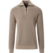 Sweater Casa Moda Halfzip Trui Ecru