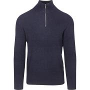 Sweater Blue Industry Half Zip Pullover Navy