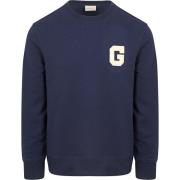 Sweater Gant Sweater Teddy Logo Navy