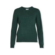 Trui Vila Noos Ril O-Neck Knit - Pineneedle