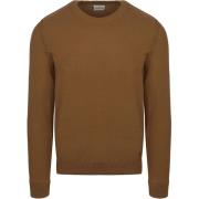 Sweater No Excess Trui Solid Jacquard Khaki