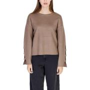 Trui Vila VICASSIE L/S BUTTON DETAIL KNIT TOP/R 14098875