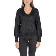 Trui Vila VITULI L/S V-NECK GLITER KNIT TOP/PB 14098057