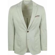 Blazer Suitable Colbert Face Print Lichtgroen