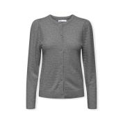 Trui Only Katia Life Knit - Medium Grey Melange