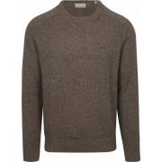 Sweater Gant Pullover Wool Blend Bruin