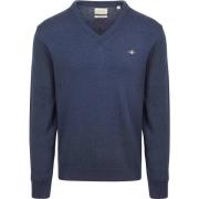 Sweater Gant Trui V-Hals Jeans Melange