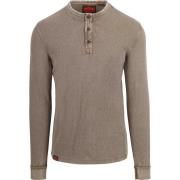 Sweater Superdry Vintage Textured Trui Taupe