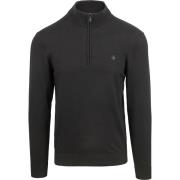 Sweater No Excess Half Zip Trui Zwart