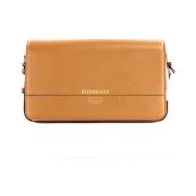 Handtas Burberry Lola Kleine Leren Crossbody Tas Tan 33147