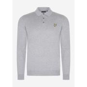 Trui Lyle &amp; Scott Cotton merino long sleeve knitted polo