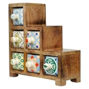 Manden en dozen Signes Grimalt Kruidenrek Met 6 Lades