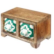 Manden en dozen Signes Grimalt Kruidenrek Met 2 Lades