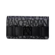 Portemonnee EAX Zwart Leren Clutch Portemonnee