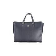 Handtas Tommy Hilfiger Saffiano lederen draagtas voor dames