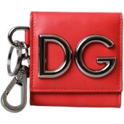 Portemonnee D&amp;G Rood Leren Sleutelhanger Portemonnee