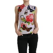 Overhemd D&amp;G Lock and Key Printed Sleeveless Top - Paars