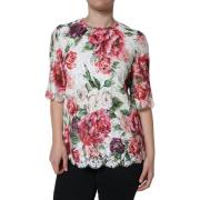 Overhemd D&amp;G Dames Floral Lace Top Wit