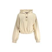 Sweater Tommy Hilfiger Dames Cropped Hoodie Beige