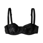 Strapless/Verwijderbare bandjes D&amp;G strapless bh in zwarte zijde