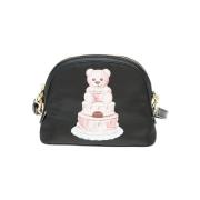 Handtasje Moschino Moschino Teddybeer Cake Clutch Zwart