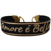 Armband D&amp;G Love is Beautiful Bandje Zwart