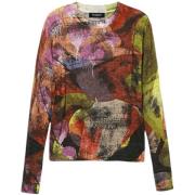 Fleece Jack Desigual abstracte gebreide trui met print voor dames