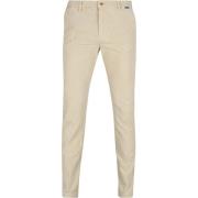 Broek Mac Chino Griffin Corduroy Ecru