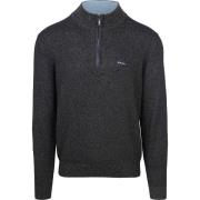 Sweater New Zealand Auckland NZA Half Zip Trui Christopher Melange Nav...