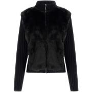 Sweater Guess Ls Fur Mix Zip Frnt Mila Cardi