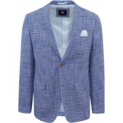 Blazer Suitable Colbert Grou Melange Blauw