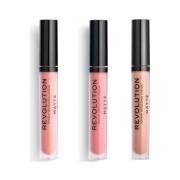 Lipgloss Makeup Revolution Set van 3 Matte Lipgloss - 113 Heart Race /...