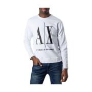 Sweater EAX Sweatshirt zonder capuchon van katoenmix