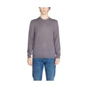 Sweater EAX Gebreide trui met stretch en wolmix