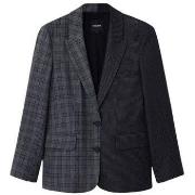 Blazer Desigual Tweekleurig blazer patchwork-ontwerp