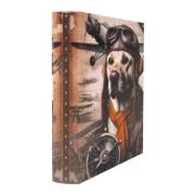 Manden en dozen Signes Grimalt Hondenboekendoos