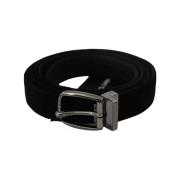 Riem D&amp;G zwarte suede riem