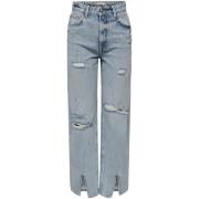 Straight Jeans Only ONLASTRID HW WIDE SLIT LB DNM DOT - 15283272