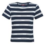 T-shirt Korte Mouw Superdry COTE STRIPE TEXT TEE