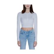 Overhemd Tommy Hilfiger Cropped Henley Top Lange Mouw