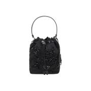 Schoudertas Prada Met pailletten verfraaide bucket bag met trekkoordsl...