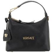 Handtas Versace Lederen Hobo handtas met afneembare riem en monogram p...