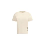 Overhemd Burberry Katoenen T-shirt met logopatch en geribbelde ronde h...